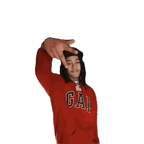 Person in Gap Sweatshirt and Hat