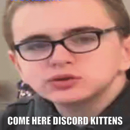 Person in Glasses Come Here Discord Kittens