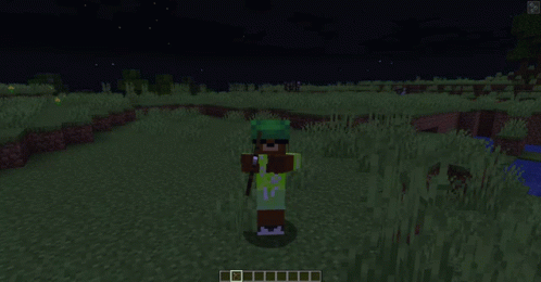 Person In Green Shirt Standing In Grass Field GIF