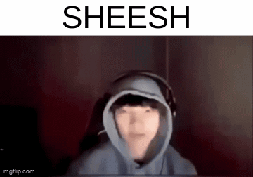 Person in Headphones and Sheesh Hoodie