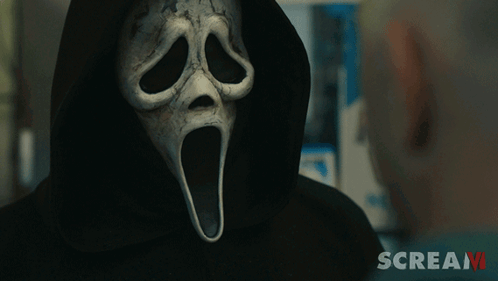 Person In Hooded Mask Saying Scream GIF