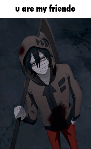 Person in Hoodie Saying U Are My Friendo