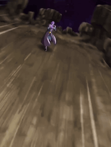 Person In Purple Dress Walking On Road GIF