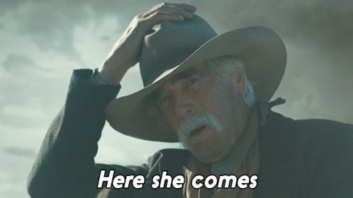 Person In Rain With Car Saying It's Just A Little Rain GIF