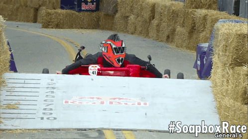 Person in Red Car Number 41
