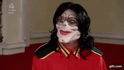 Person in Red Shirt and White Mask