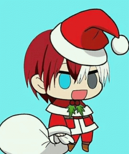 Person in Santa Hat Holding Gifts