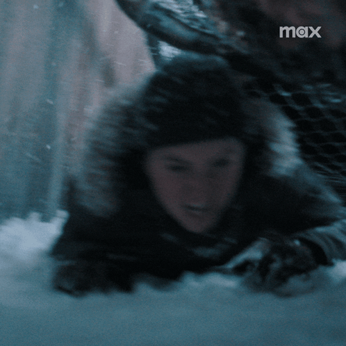 Person in Snow With Max