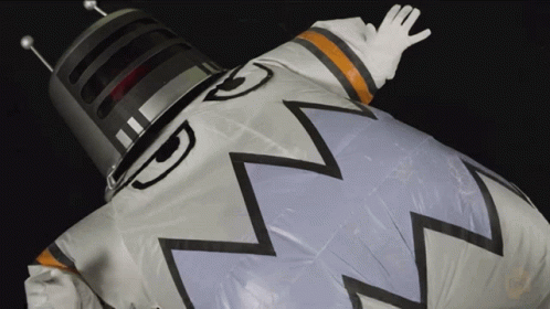 Person in Space Suit with Helmet and Gloves