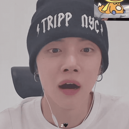 Person in Tripp NYC Beanie