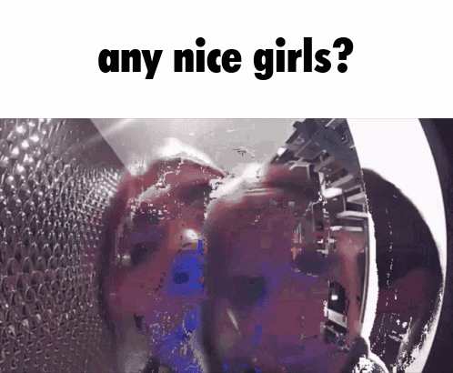 Person in Washing Machine with Nice Girls
