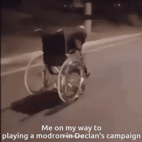 Person In Wheelchair Playing Modron In Declar's Campaign GIF