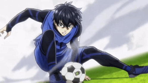 Person Kicking Soccer Ball With G GIF
