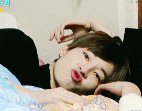 Person Laying on Bed Time 13:33