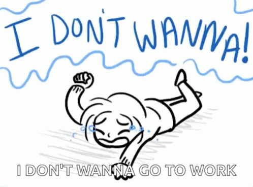 Person Lying on Floor Saying I Don T Wanna Go to Work