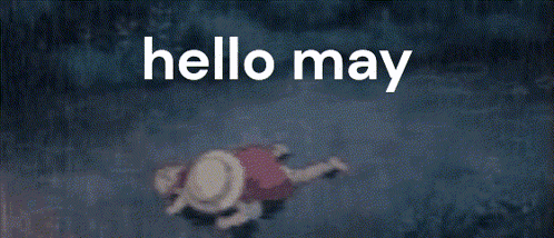 Person Lying On Ground Hello May GIF