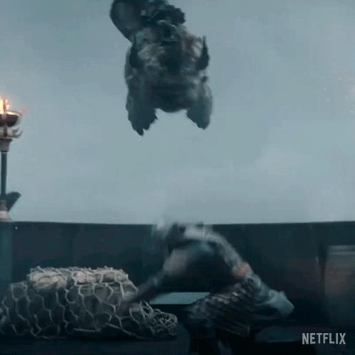 Person Lying On Ground With Netflix Logo GIF