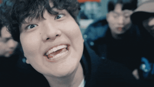 Person Making Funny Face Mouth Open