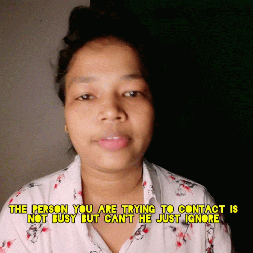 Person Not Busy Cant He Just Ignore GIF