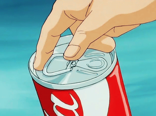 Person Opening Coca Cola Can