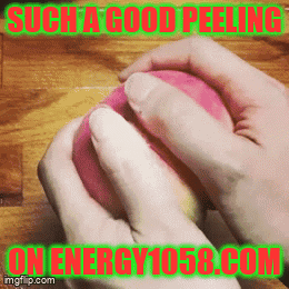Person Peeling Apple Saying Such A Good Peeling GIF