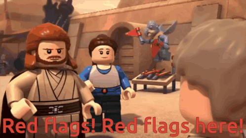 Person Petting White Bird with Red Flags Me