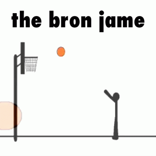 Person Playing Basketball Saying The Bron Jame GIF