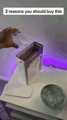 Person Pouring Water Saying 3 Reasons You Should Buy This
