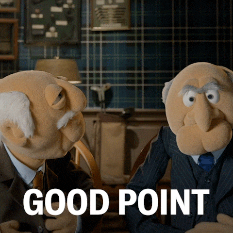 Person Puppet Talking With Good Point GIF
