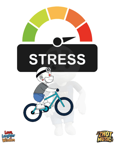 Person Riding Bike Stress