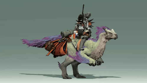 Person Riding Bird