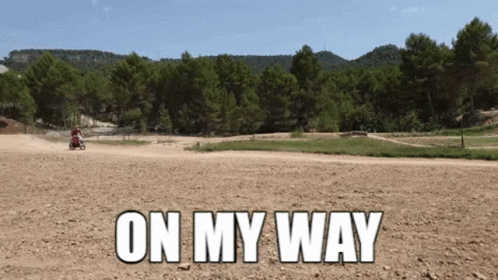 Person Riding Dirt Bike On My Way GIF