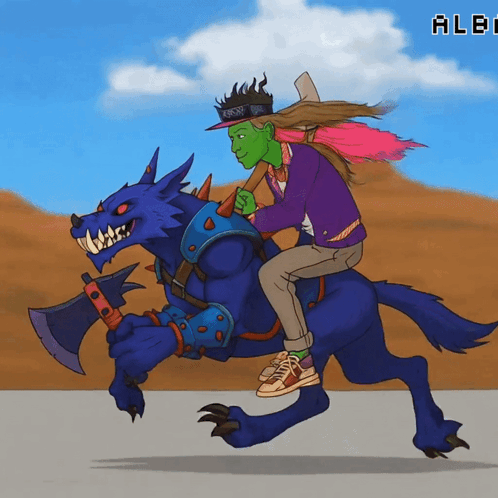Person Riding Monster Albi