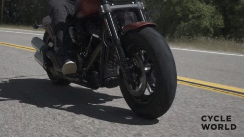 Person Riding Motorcycle Cycle World