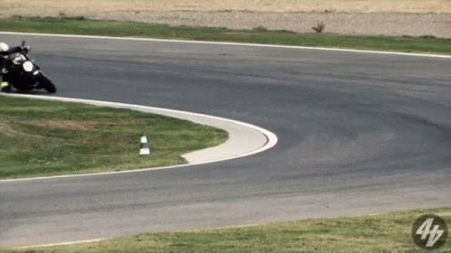 Person Riding Motorcycle on Track 44