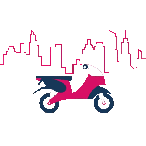 Person Riding Motorcycle With Food Box