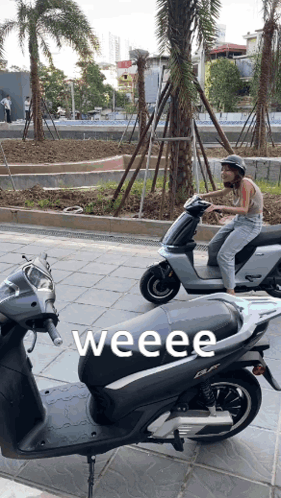 Person Riding Scooter Weeeee