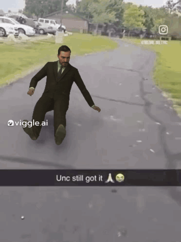 Person Riding Skateboard Unc Still Got It