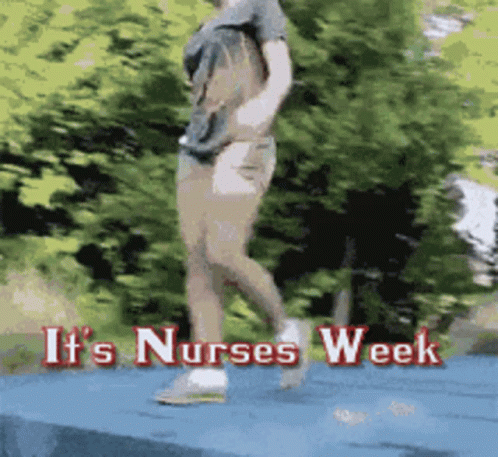 Person Running During Nurses Week