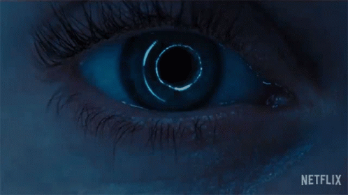 Person's Eye With Black Hole