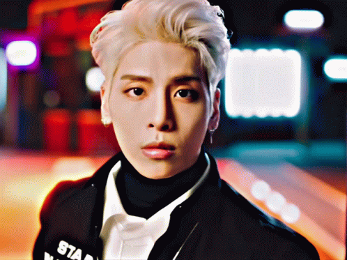 Person's Face Close Up With Star Jacket GIF