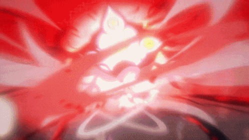 Person's Face Glowing Red Background