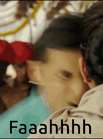 Person's Face Saying Faaahhhh