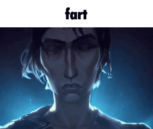 Person's Face Saying Fart GIF