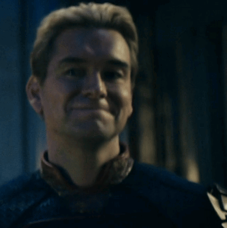 Person's Face With Blue Smiley GIF