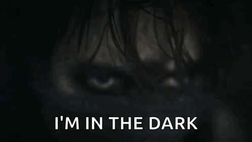 Person's Face With I M In The Dark