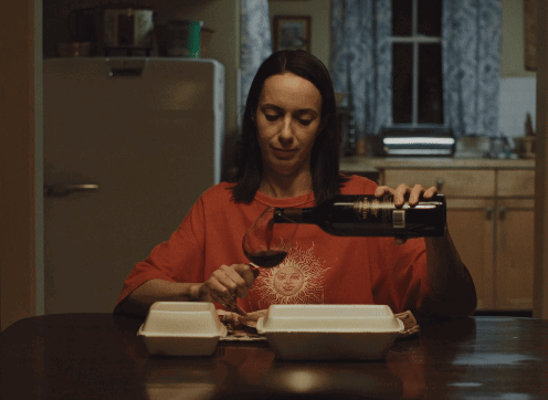 Person's Face With Light Behind GIF
