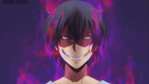 Person's Face with Purple ndos sama