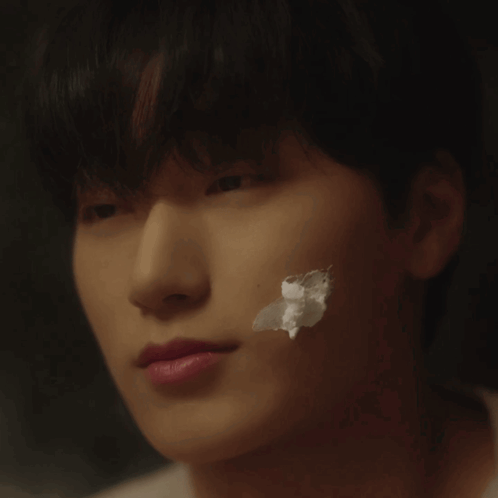 Person's Face With Shaving Cream GIF