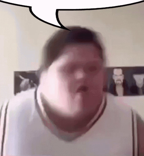 Person's Face With Speech Bubble GIF
